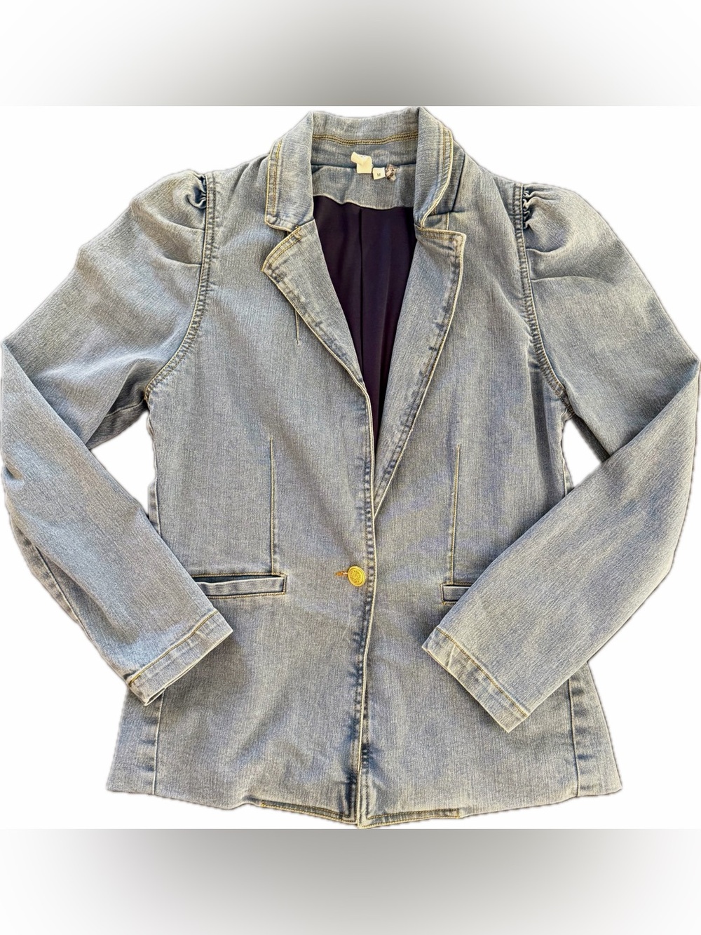 Elan Light Wash Denim Blazer